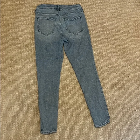 Distressed Light Blue Women's Jeans - Picture 3 of 3